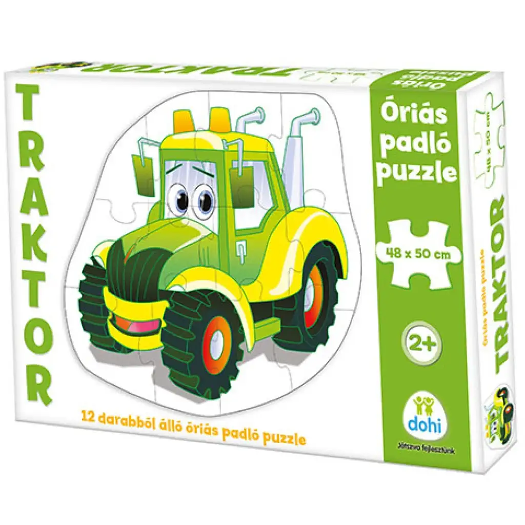 Traktor óriás padló puzzle 12db-os kép 1