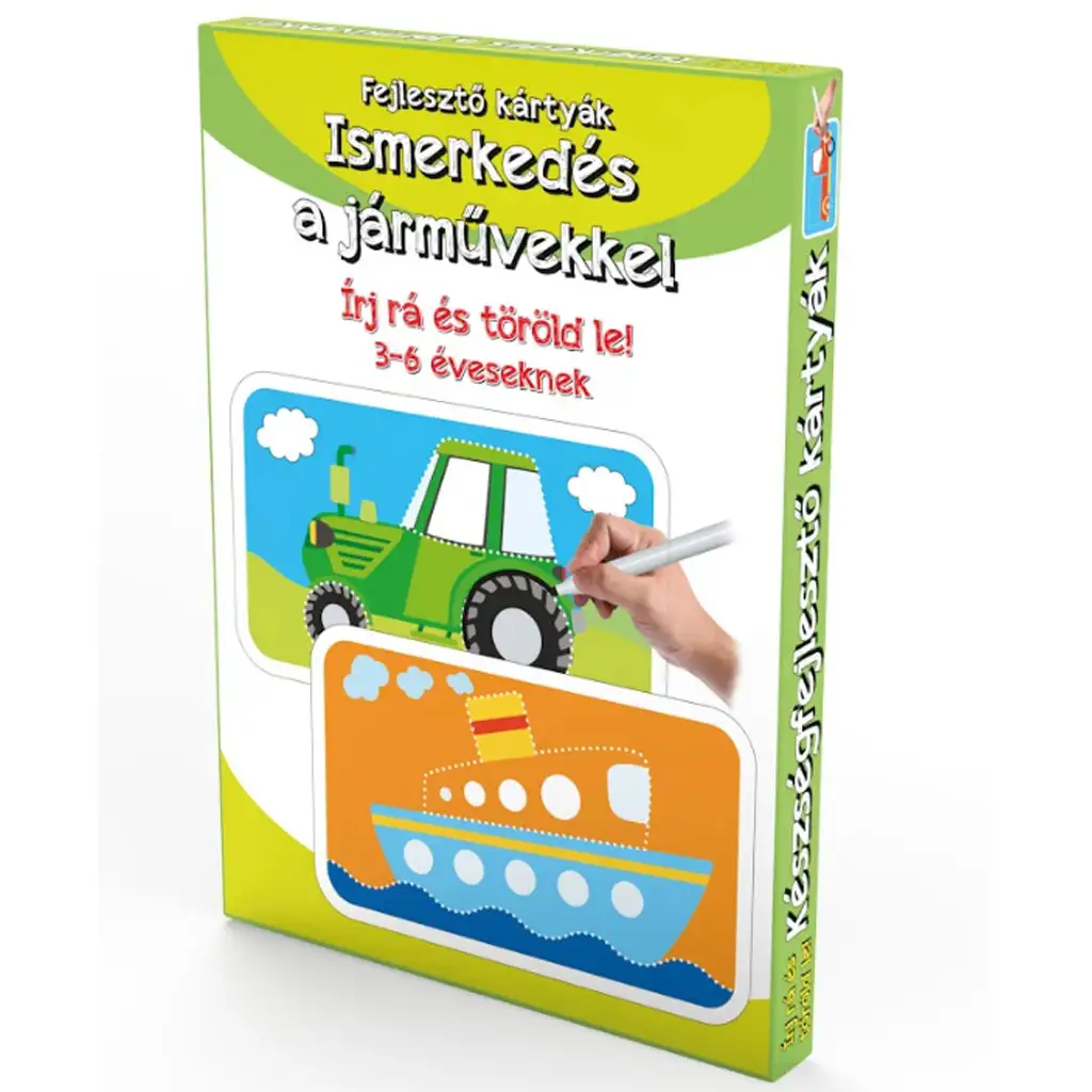 Ismerkedés a járművekkel – Fejlesztő kártyák 3-6 éveseknek kép 1