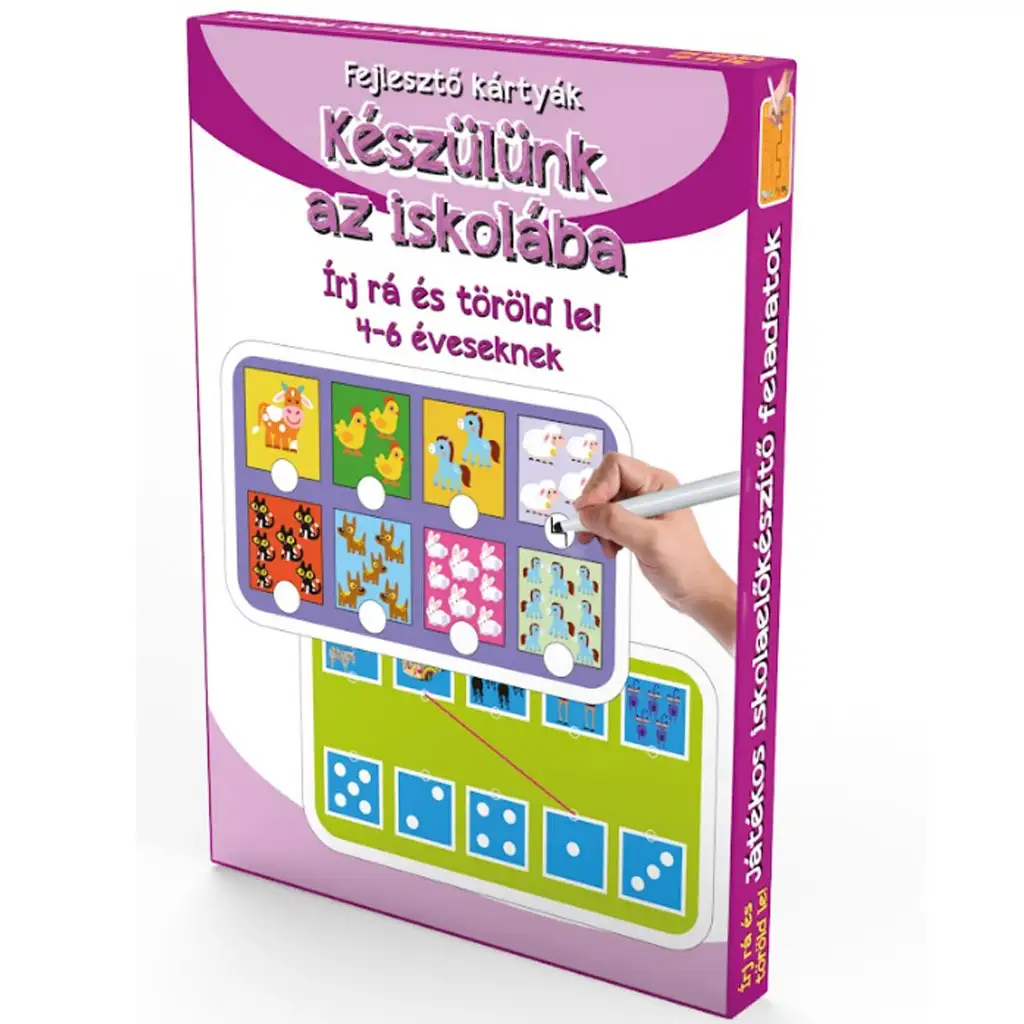 Készülünk az iskolára – Fejlesztő kártyák 4-6 éveseknek kép 1