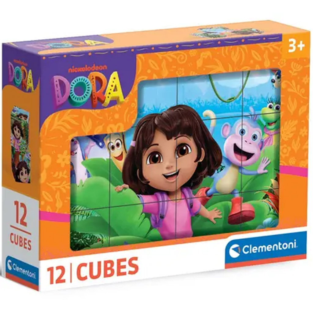 Dóra a felfedező 12 db-os mesekocka - Clementoni kép 1