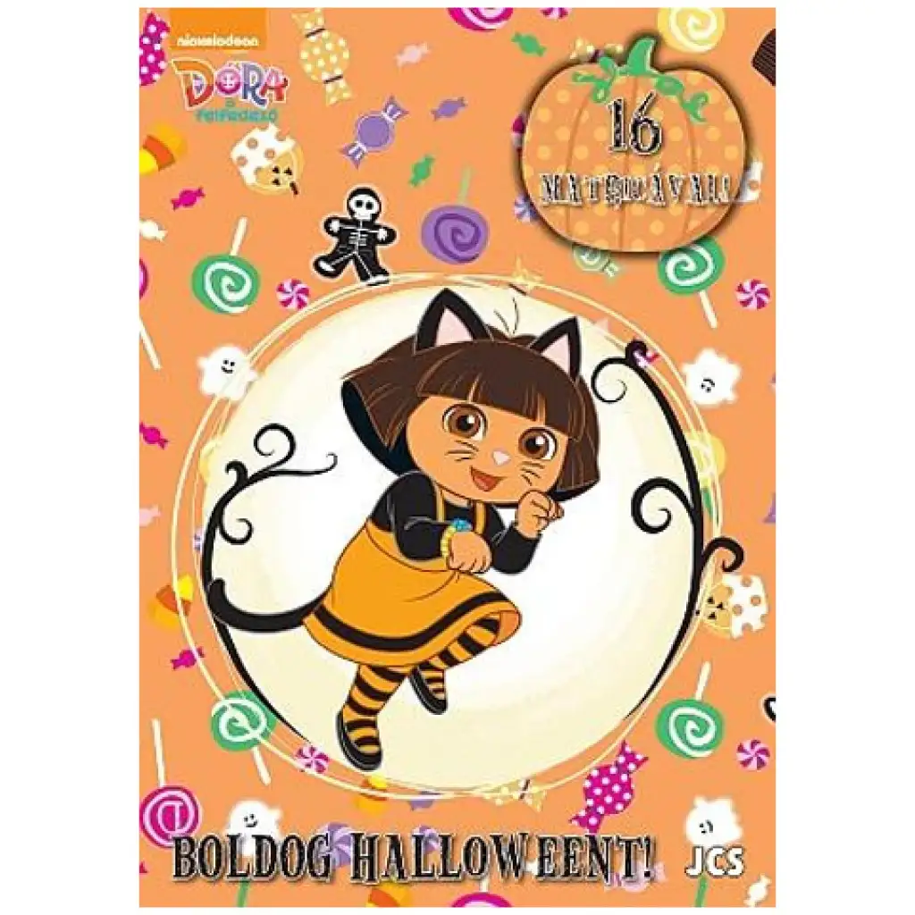 Dóra, a felfedező: Boldog Halloweent! fogklalkoztató könyv kép 1