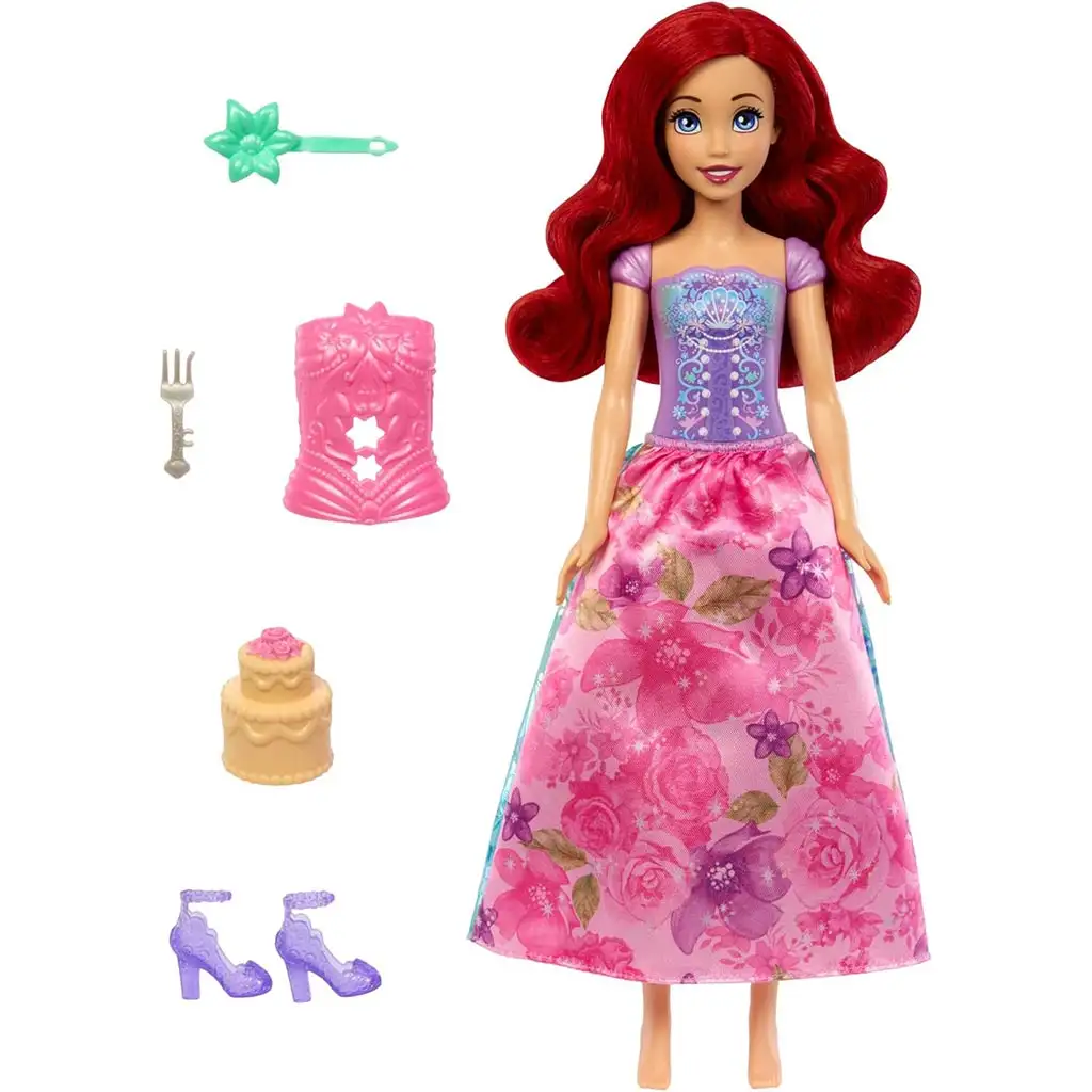 Disney Hercegnők: Varázslatos Meglepetés Ariel baba - Mattel kép 2
