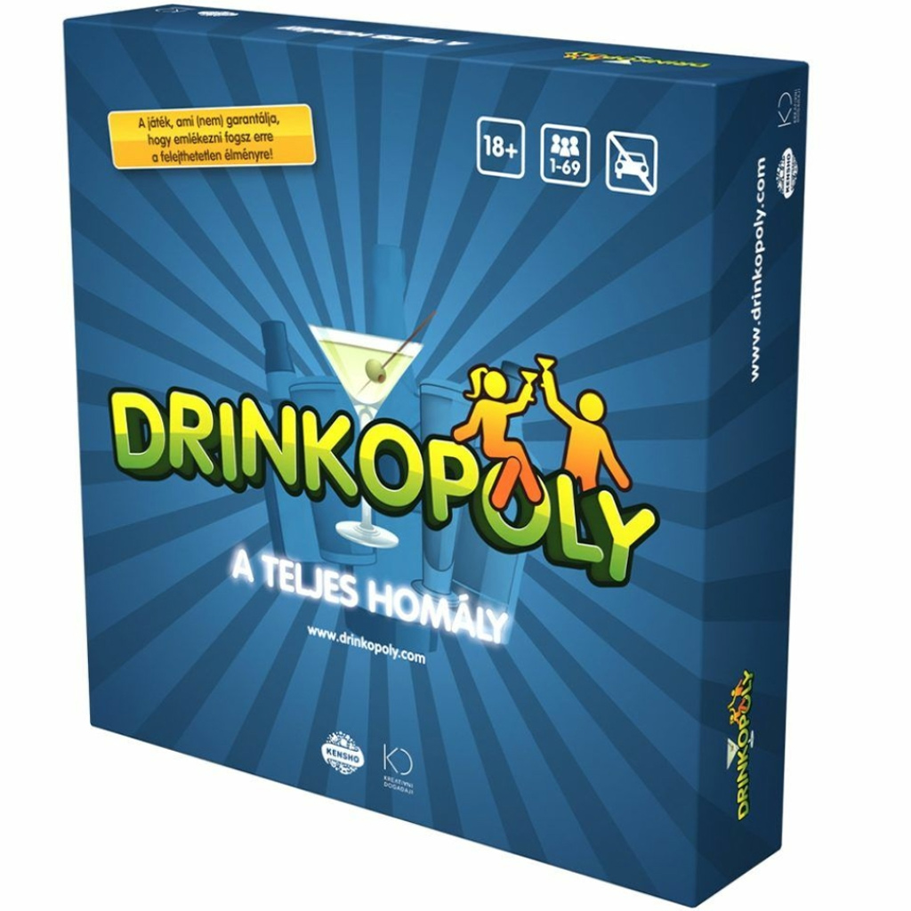 Drinkopoly: A teljes homály társasjáték kép 1