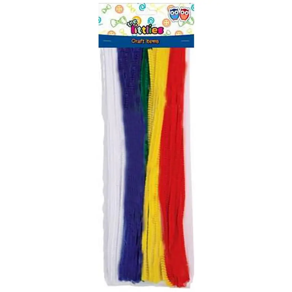 Drótos zsenília 5 színben 30cm 50db-os kép 1