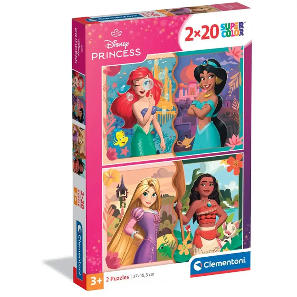 Disney Hercegnők 2 az 1-ben puzzle - Clementoni kép 1