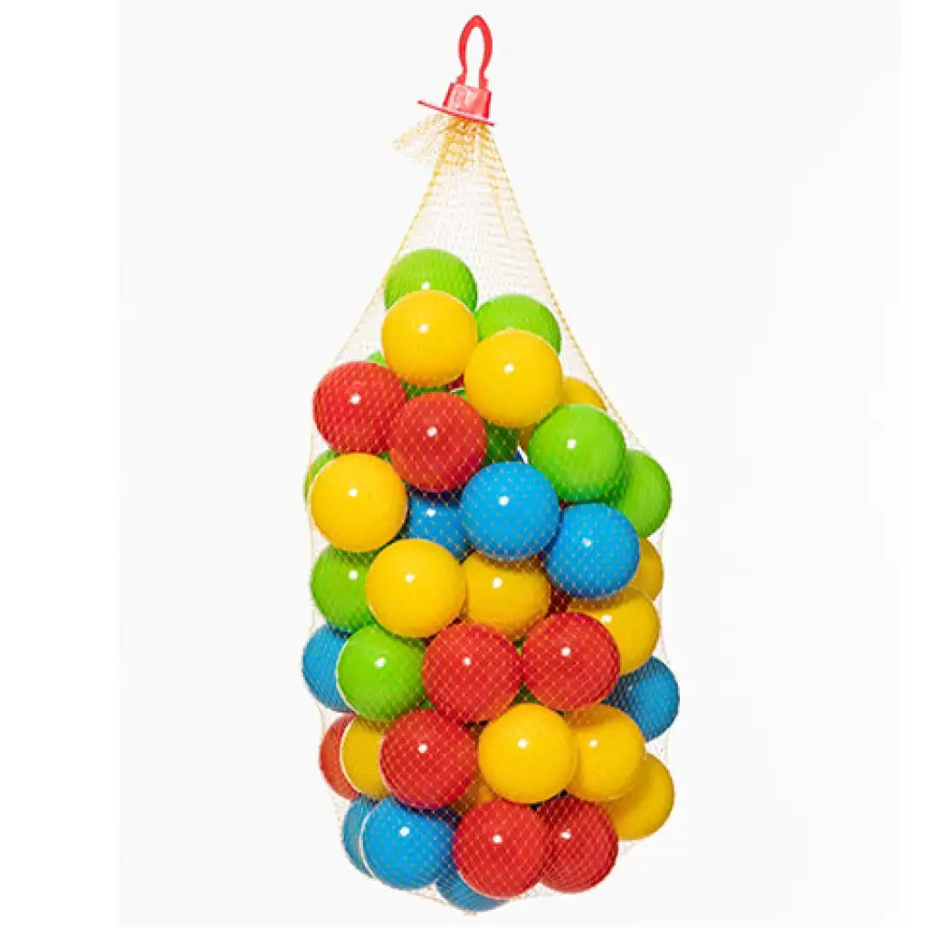 Színes labda hálóban 60db - D-Toys kép 1