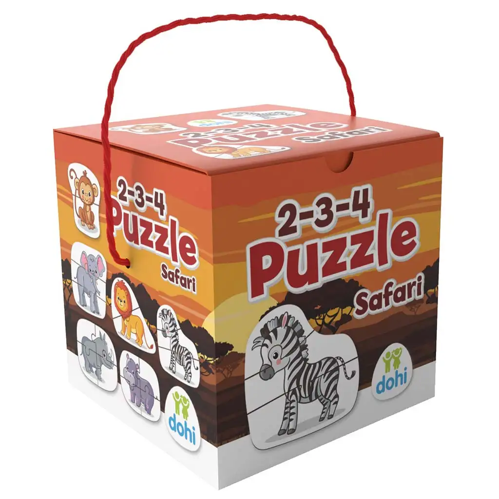 2-3-4 Darabos Puzzle - Safari kép 1