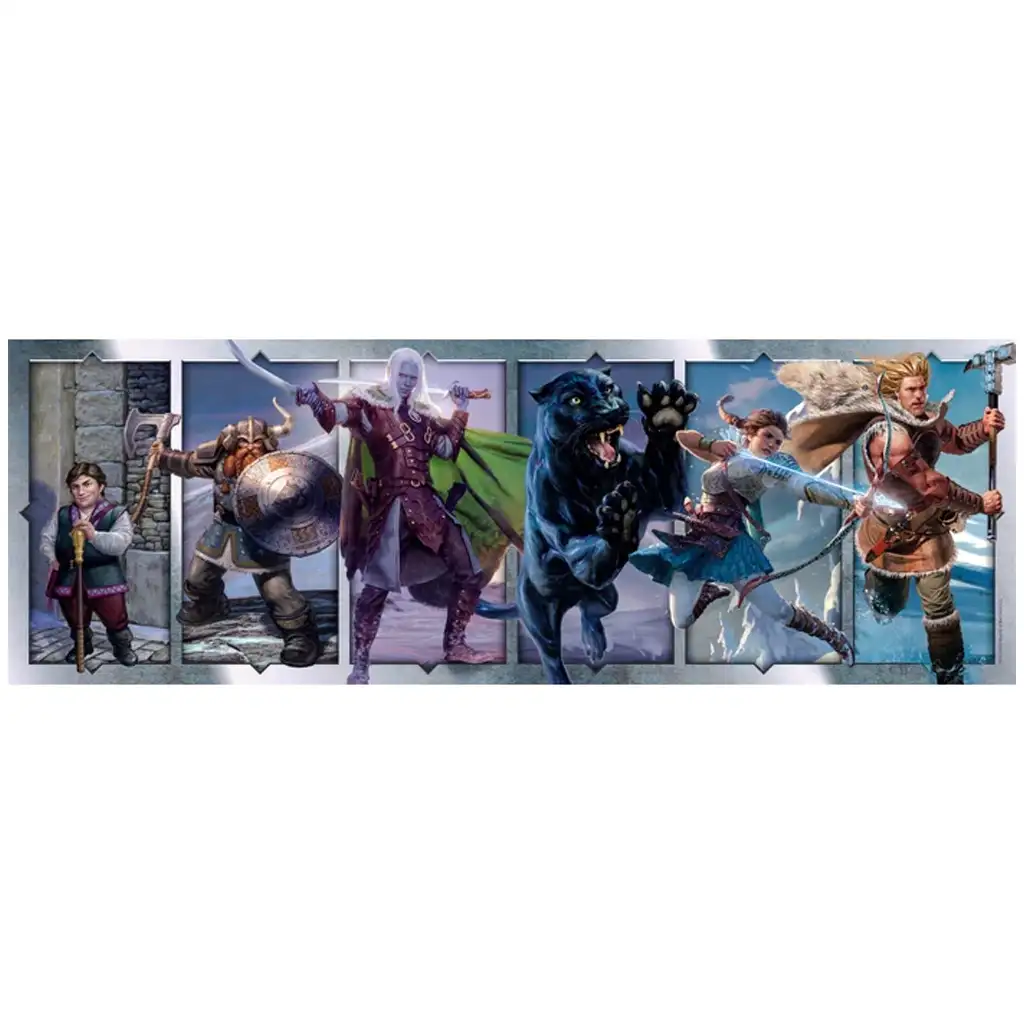 Dungeons & Dragons 1000 db-os panoráma puzzle poszterrel - Clementoni kép 2