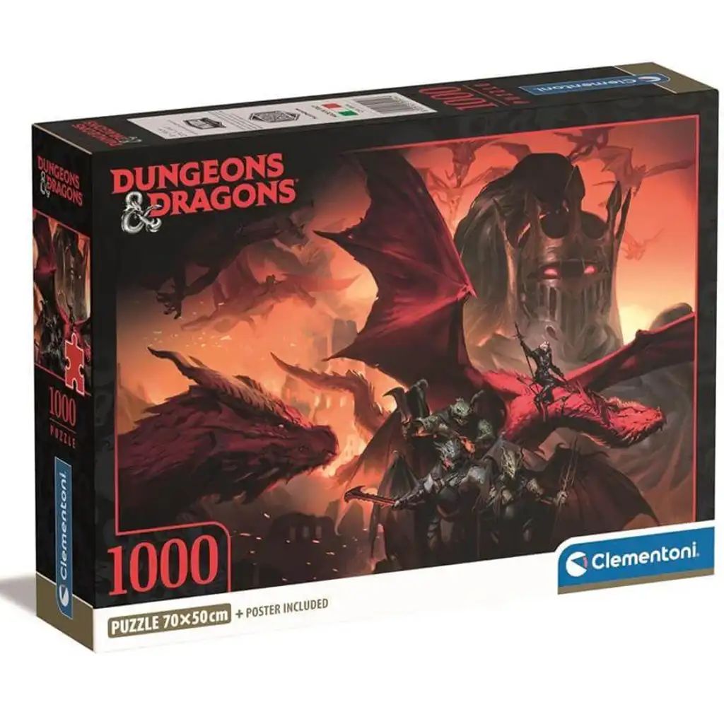 Dungeons & Dragons 1000 db-os puzzle poszterrel - Clementoni kép 1