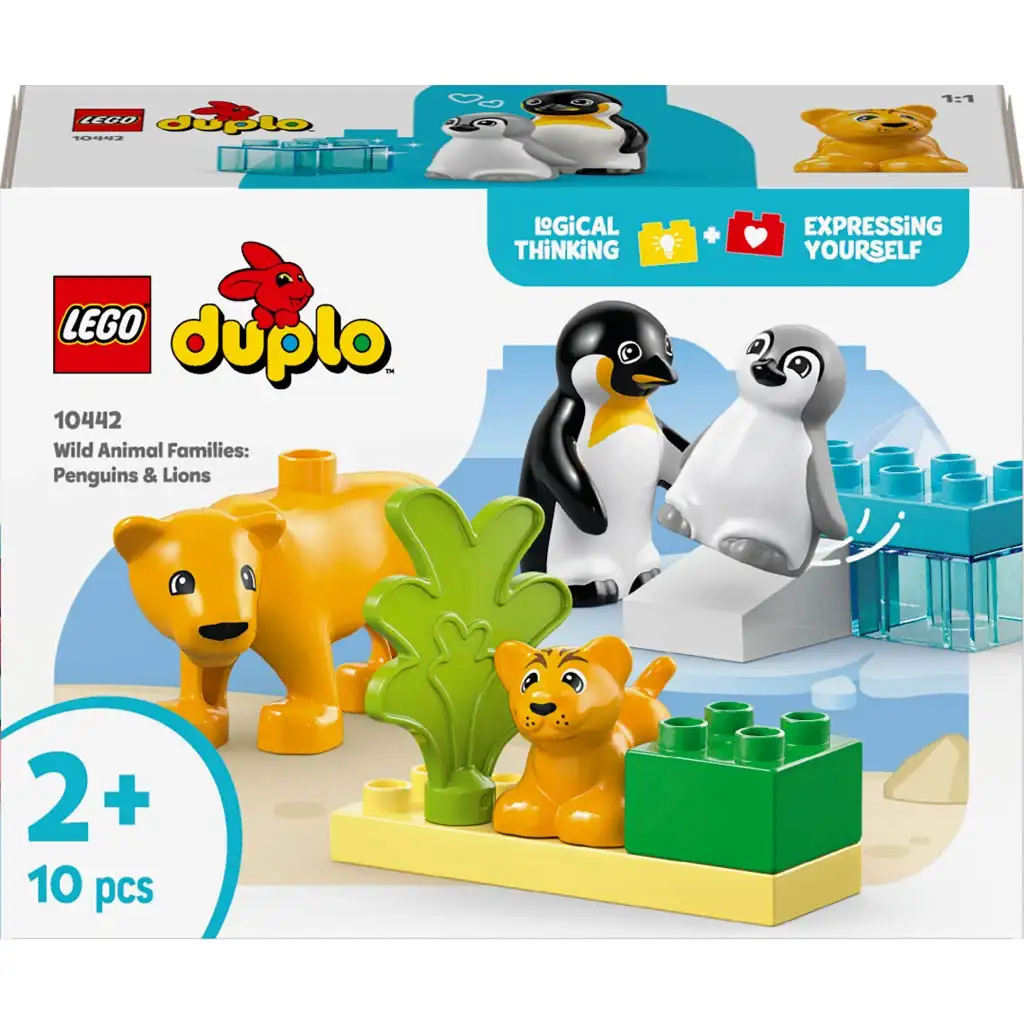 LEGO® DUPLO®: Állatcsaládok a vadvilágban: Pingvinek és oroszlánok (10442) kép 1