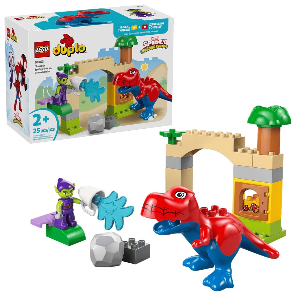 LEGO® DUPLO®: Dinoszaurusz Spidey-Rex vs. Zöld Manó (10463) kép 1