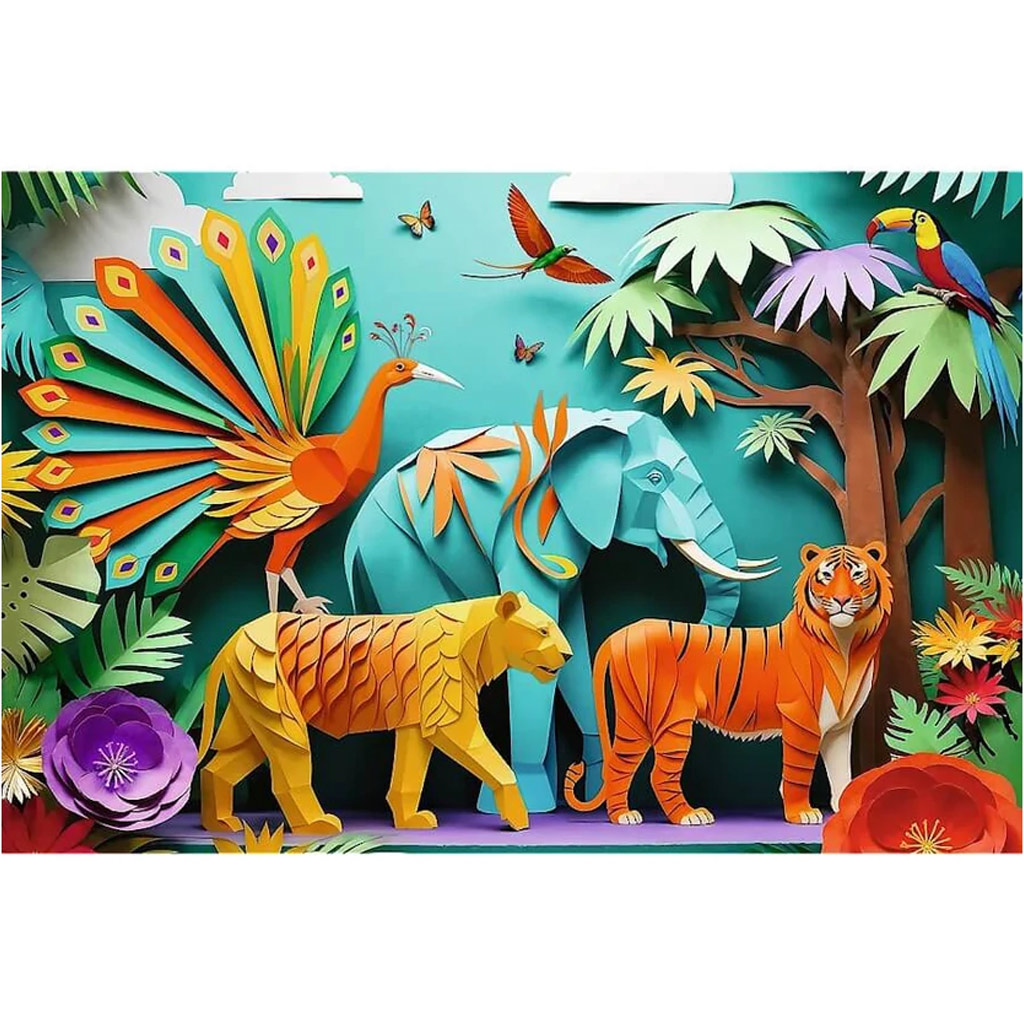 40 Éves Jubileum - Paper Art: Dzsungel 160db-os puzzle - Trefl kép 2