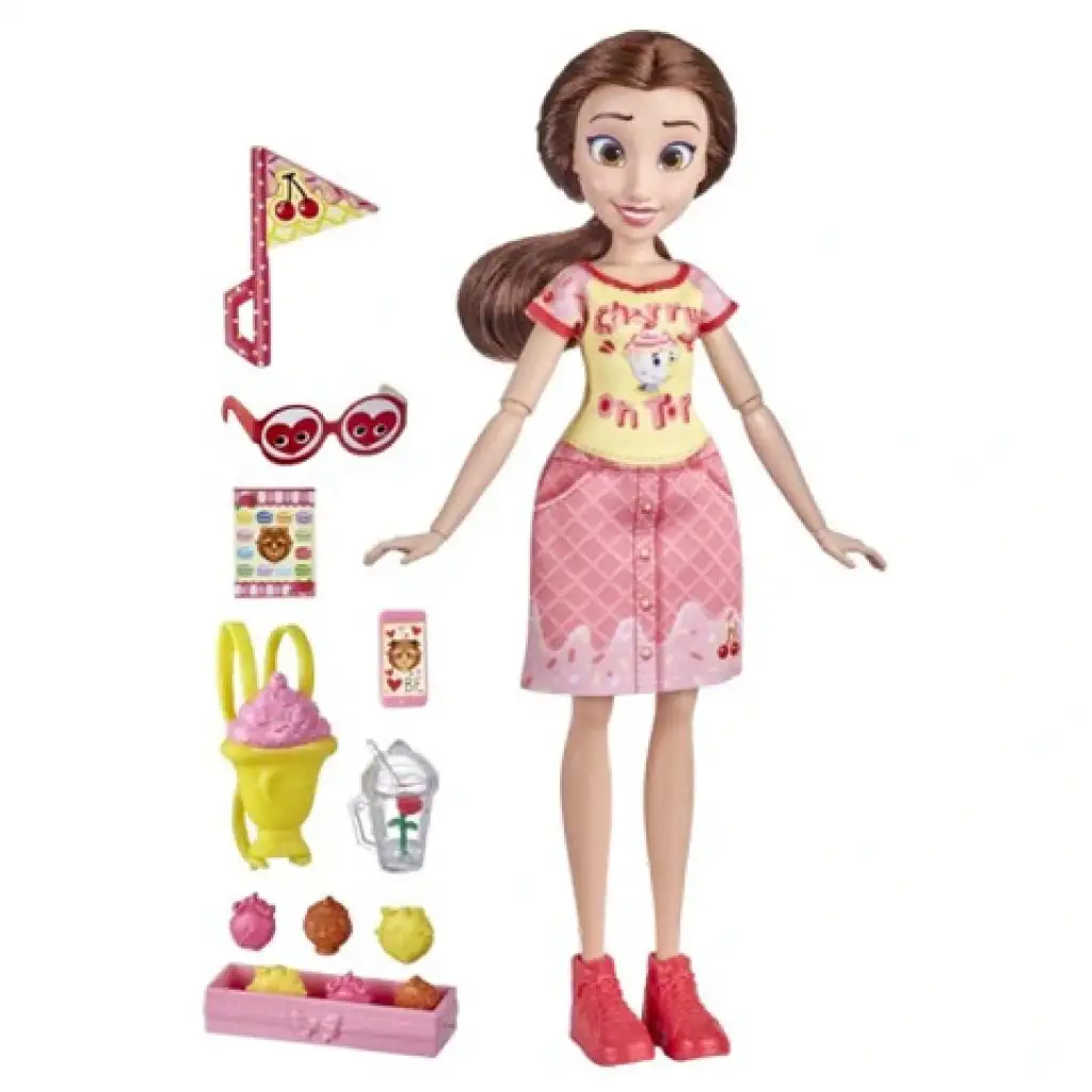 Disney Princess: Comfy Squad Belle kényelmes szettben - Hasbro kép 2
