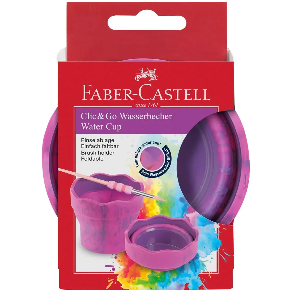 Faber-Castell: Click and Go rózsaszín márvány ecsettál kép 1