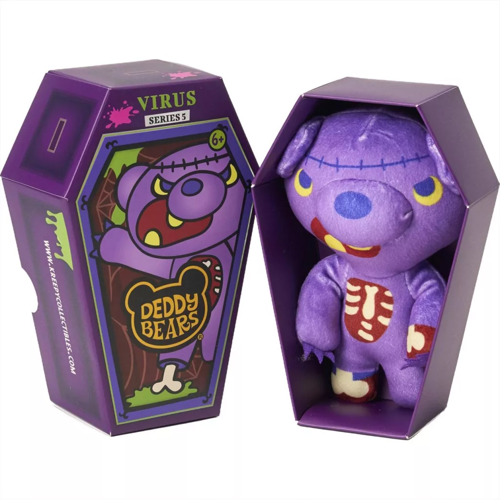 Deddy Bear Virus plüss koporsóban, 5. sorozat, 15cm kép 1