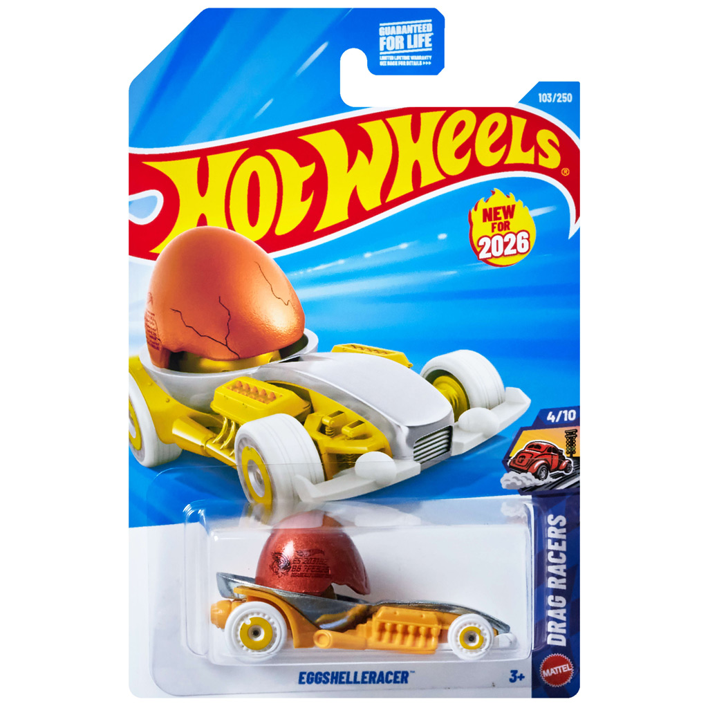 Hot Wheels: Eggshelleracer kisautó 1/64 - Mattel kép 1