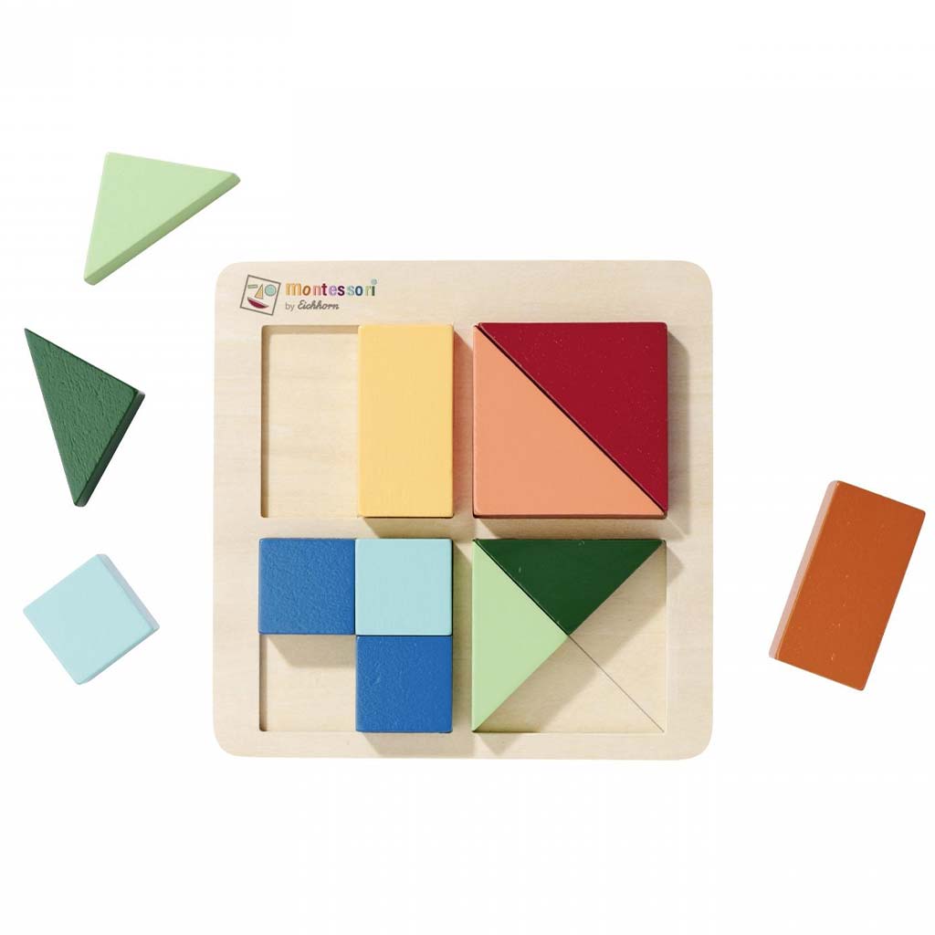 Eichhorn: Fa Montessori Szín- és Formakirakó – Logikai játék kis kezeknek - Simba Toys kép 2