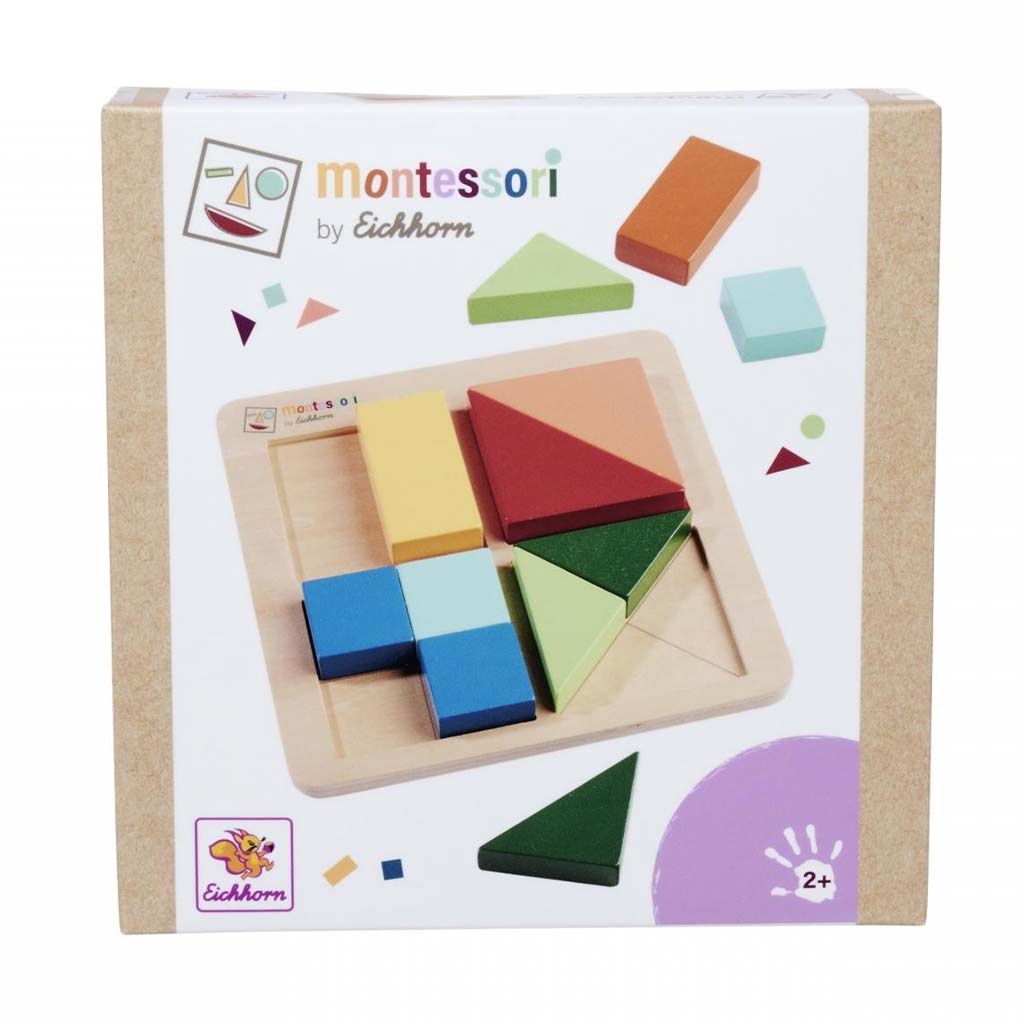 Eichhorn: Fa Montessori Szín- és Formakirakó – Logikai játék kis kezeknek - Simba Toys kép 1