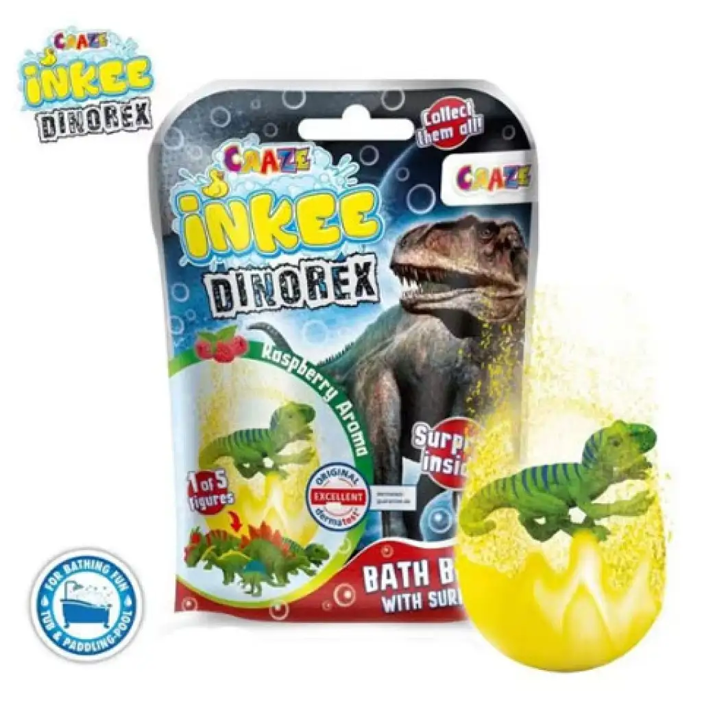Craze: Fürdőbomba gyűjthető meglepetés dinoszaurusz figurával - EPEE kép 1