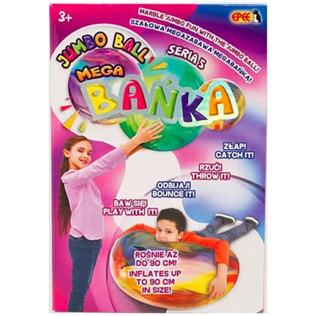Jumbo Ball 5. szériás színes márvány óriáslabda 90cm többféle változatban 1db kép 1