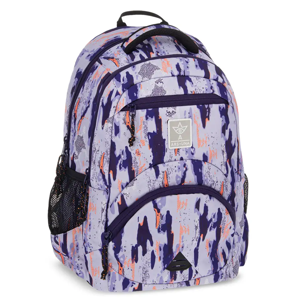 Ars Una: Camouflage ergonomikus iskolatáska, hátizsák 33x45x24cm kép 1