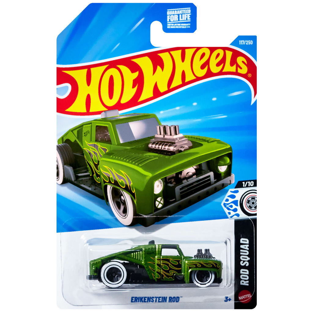 Hot Wheels: Erikenstein Rod zöld kisautó 1/64 - Mattel kép 1