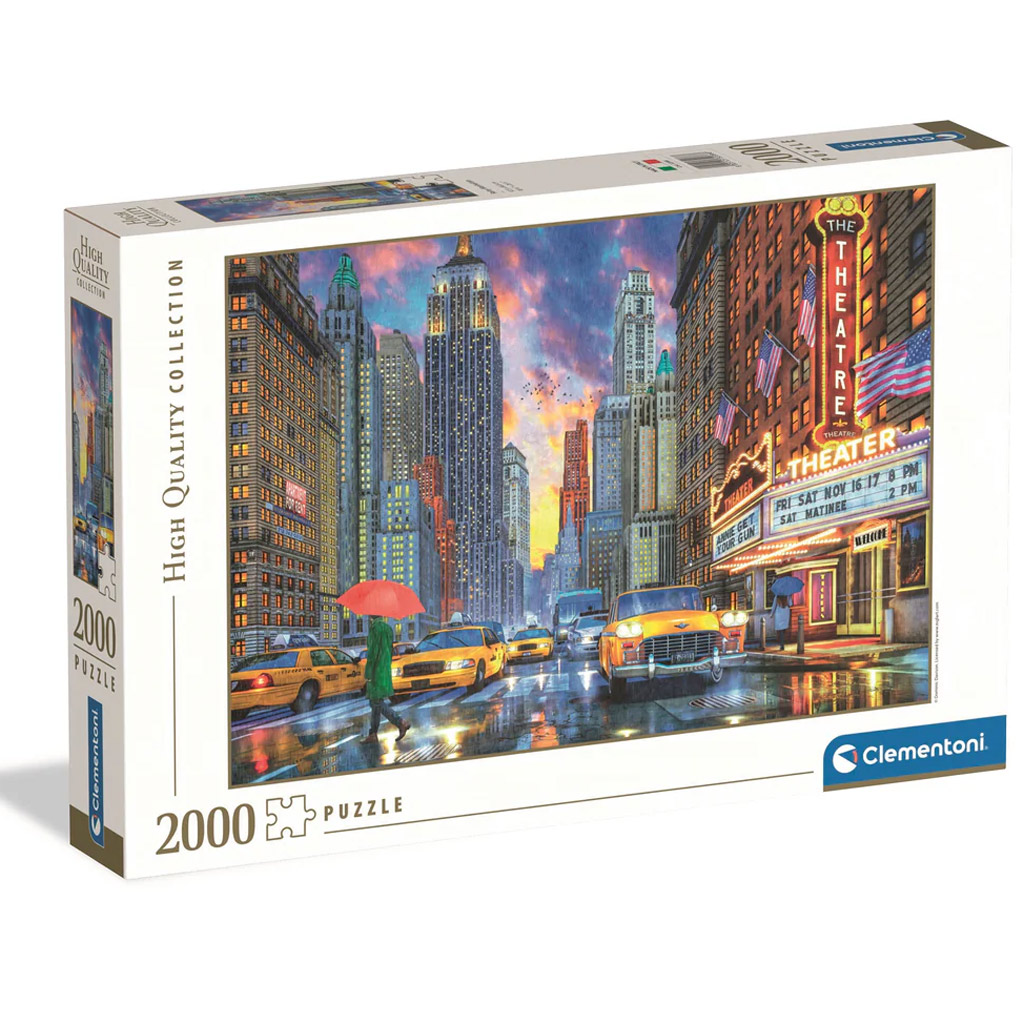 Esős Manhattan 2000db-os HQC puzzle - Clementoni kép 1