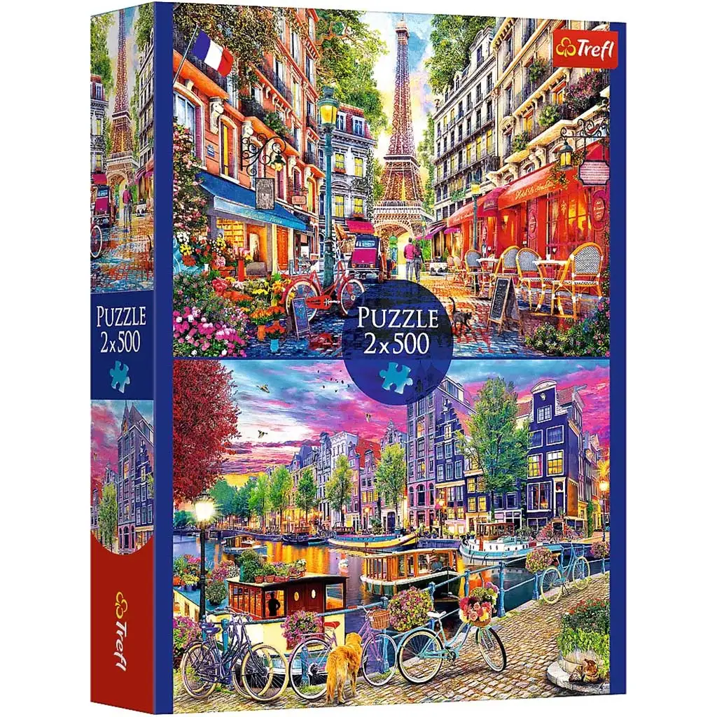 Európai fővárosok 2x500db-os puzzle - Trefl kép 1