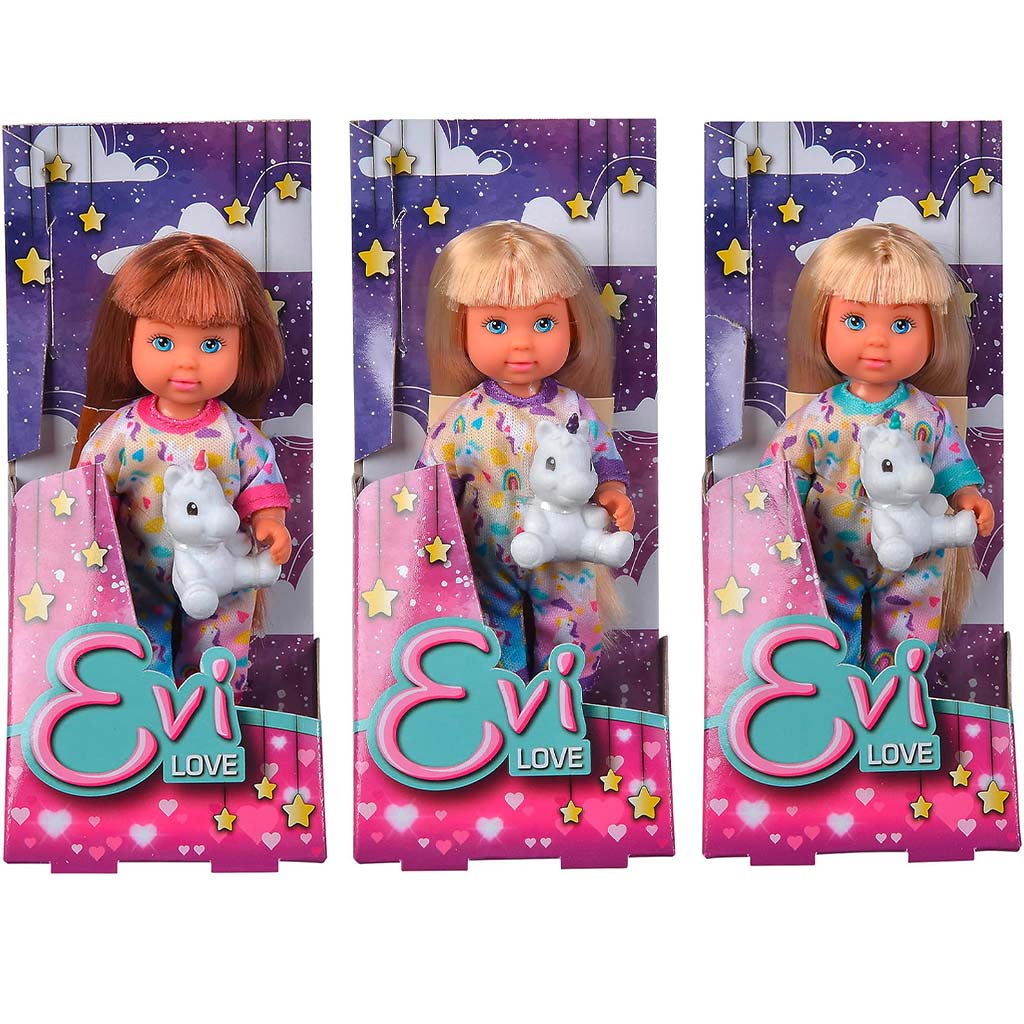 Evi Love: Évi baba pizsamában unikornissal többféle változatban - Simba Toys kép 1