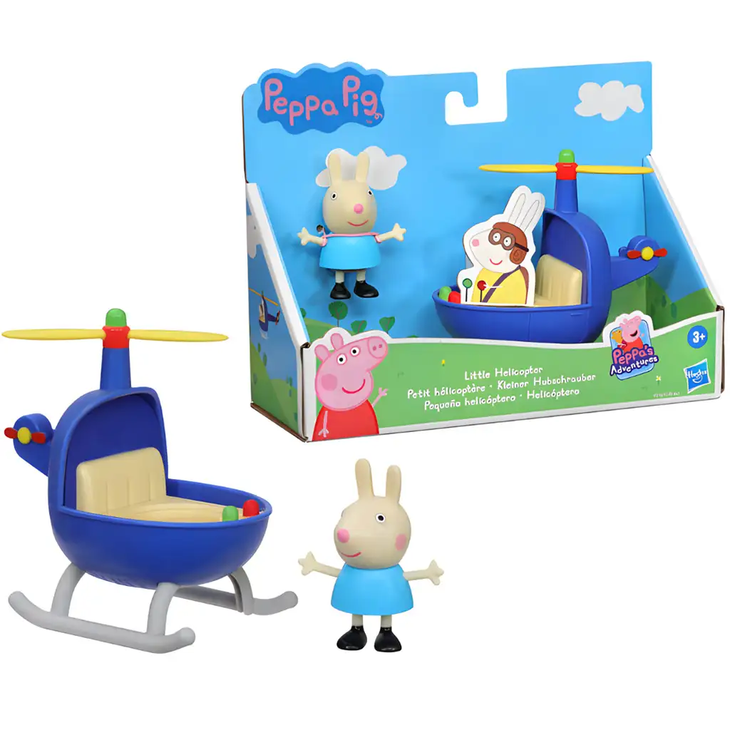 Peppa malac: Kis helikopter és Rebeka nyuszi figura szett - Hasbro kép 1