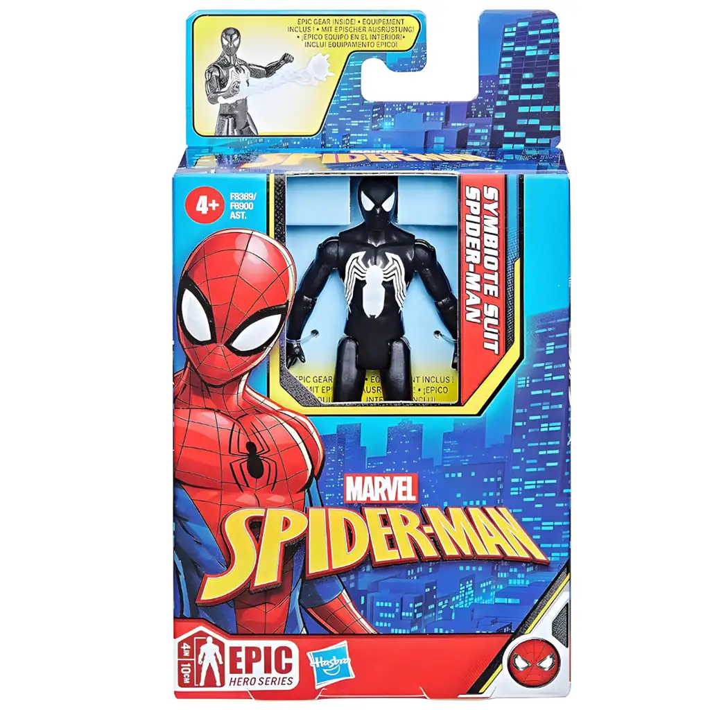 Marvel: Spider-Man - Symbiote Suit Fekete Pókember akciófigura 10 cm - Hasbro kép 1