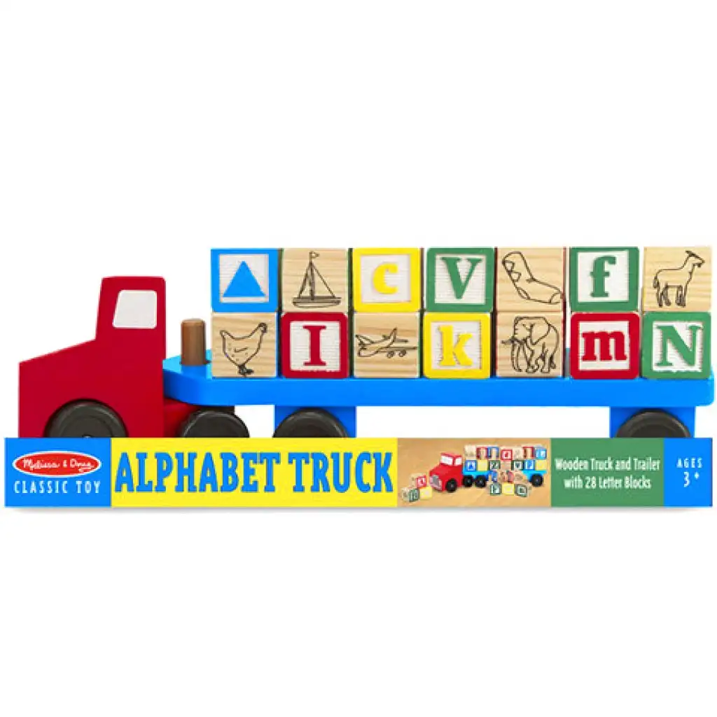 Betűszállító fa kamion - Melissa & Doug kép 1