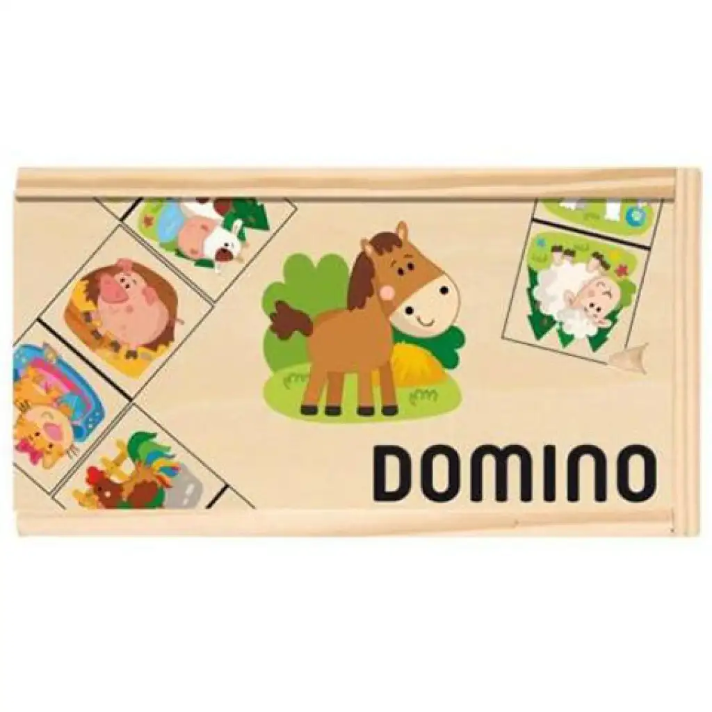 Fa dominó állatos mintával kép 1