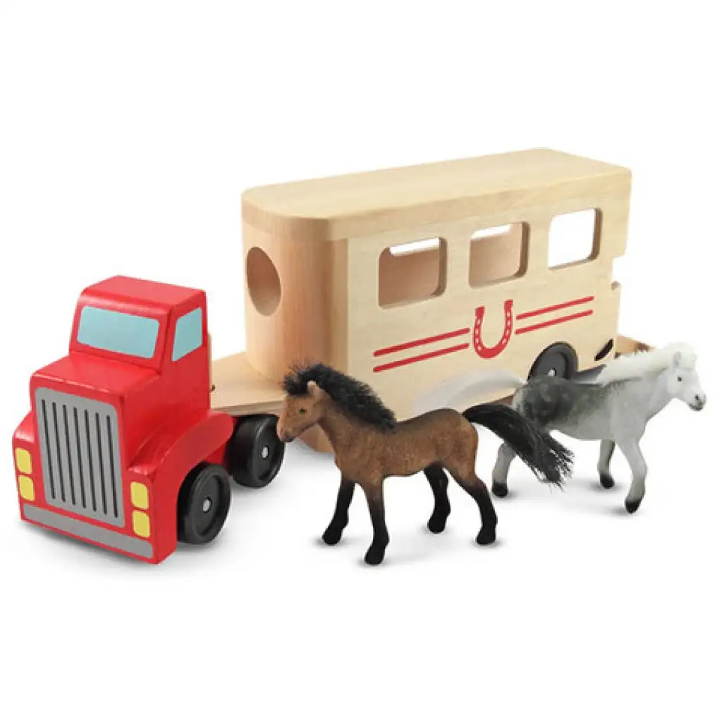 Fa lószállító jármű - Melissa & Doug kép 2