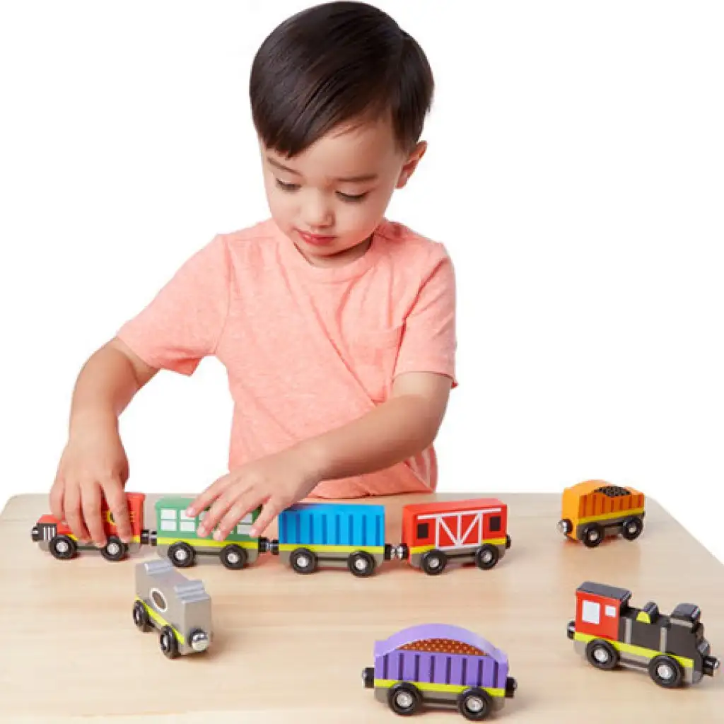 Fa vonatszett 8 részes - Melissa & Doug kép 2