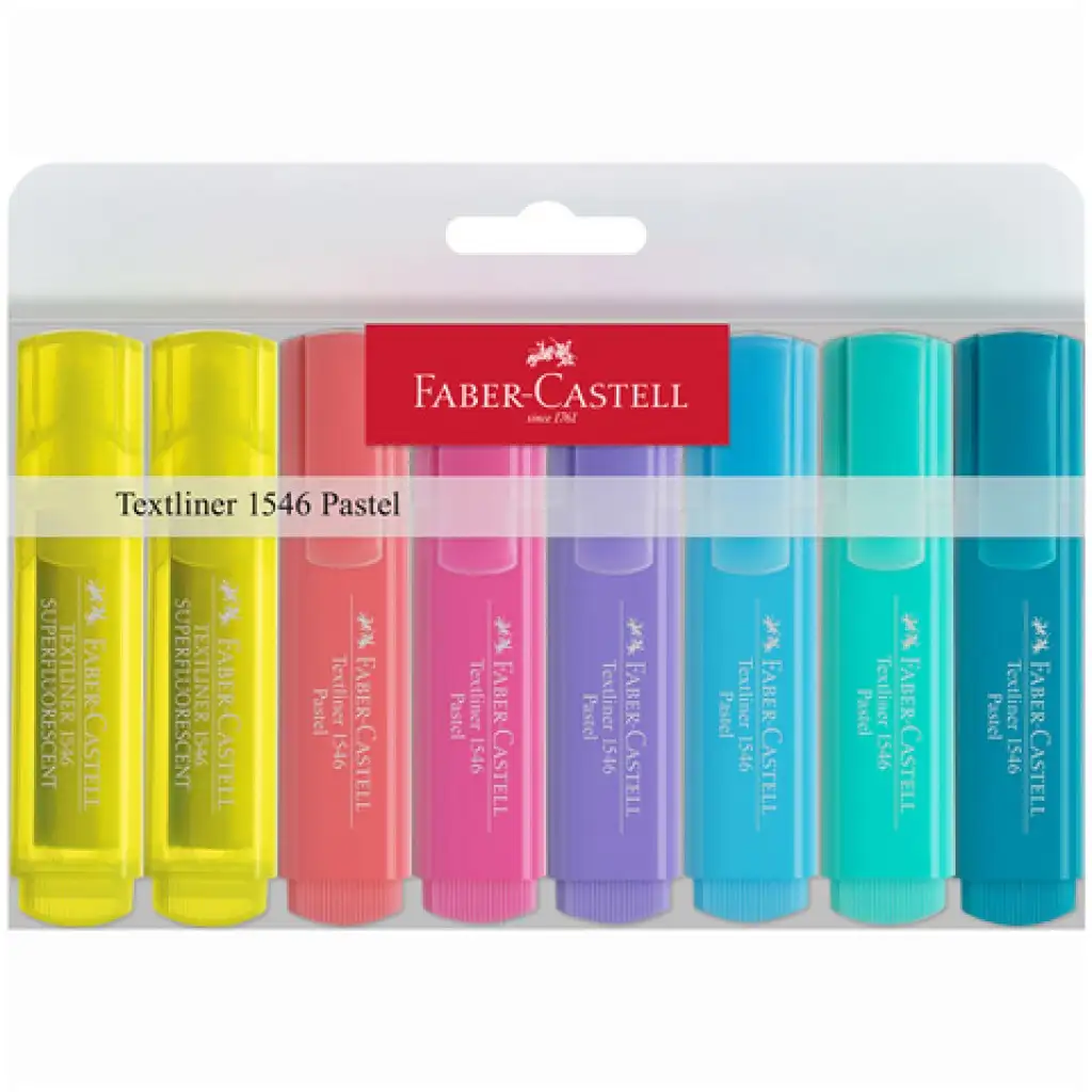Faber-Castell: 8db-os pasztell színű szövegkiemelő készlet kép 1