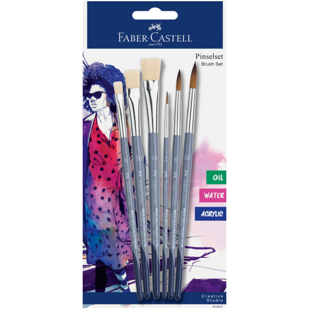 Faber-Castell: 6db-os ecset készlet kép 1