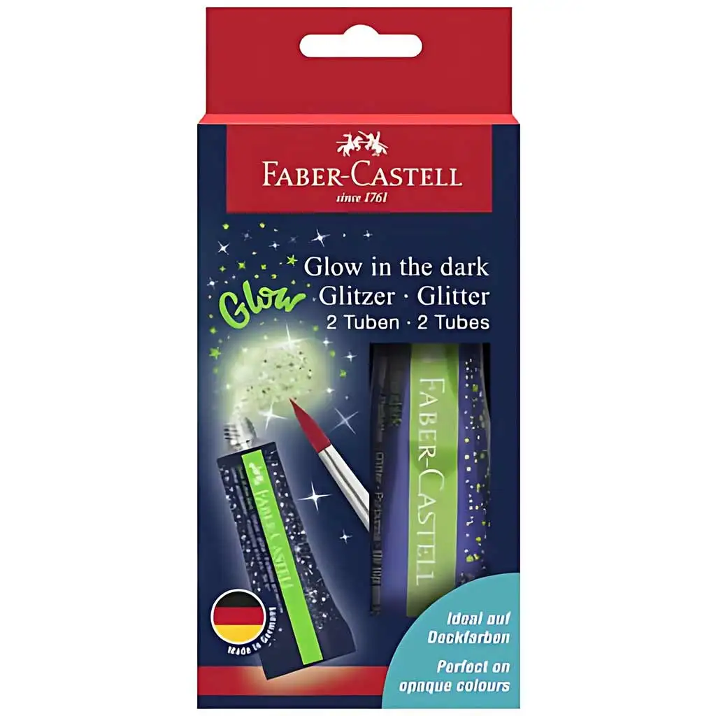 Faber-Castell: Sötétben világító csillám ragasztó 2x12ml kép 1