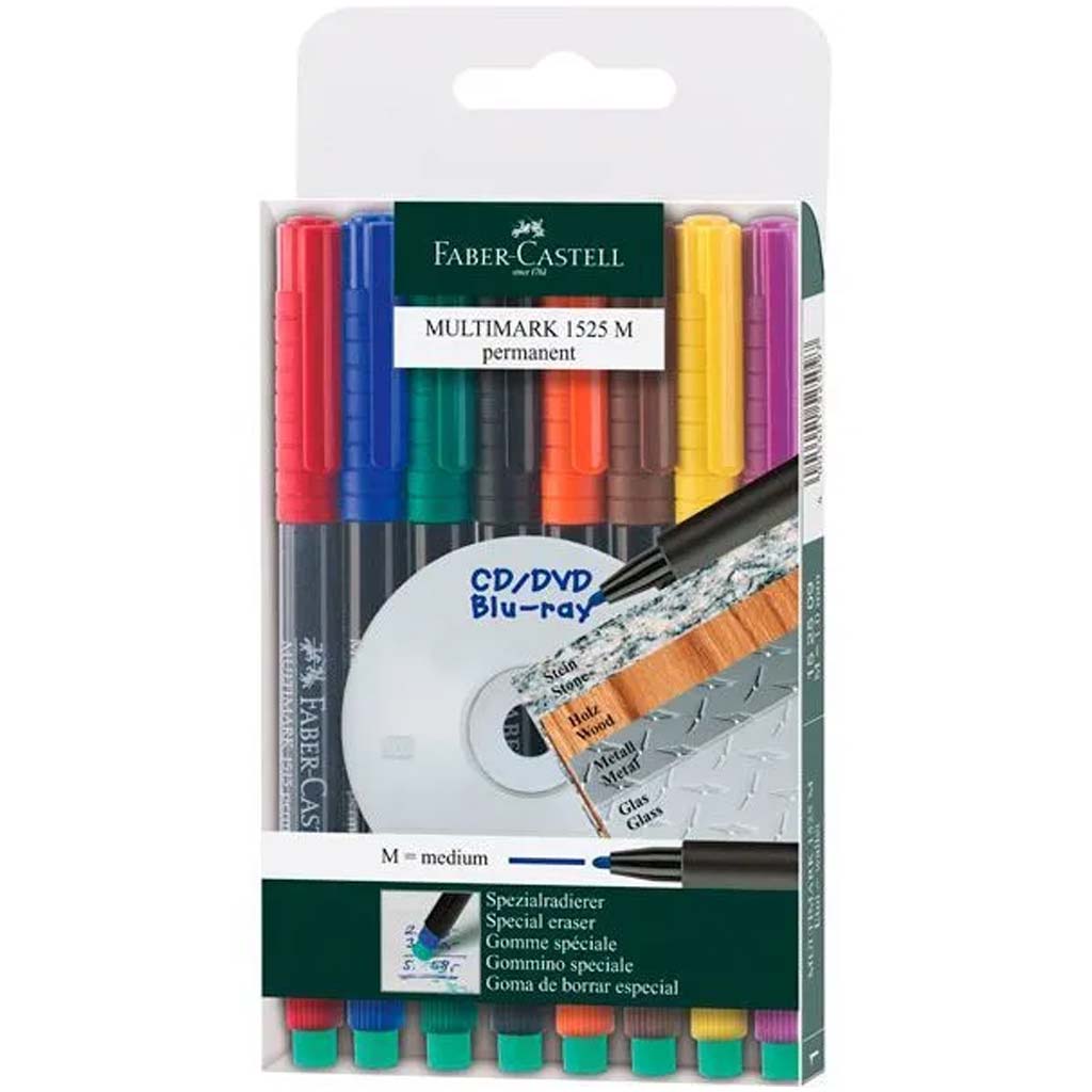 Faber-Castell: Multimark M Alkoholos Filctoll Készlet 8 szín kép 1