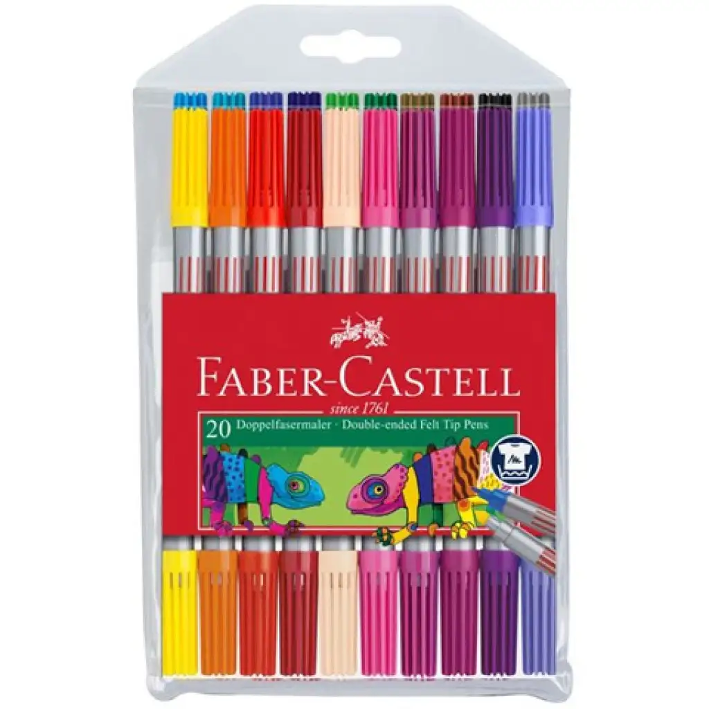 Faber-Castell: Filctoll készlet 20db-os kétvégű kép 1