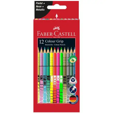 Faber-Castell: Grip színes ceruza készlet 12db-os kép 1