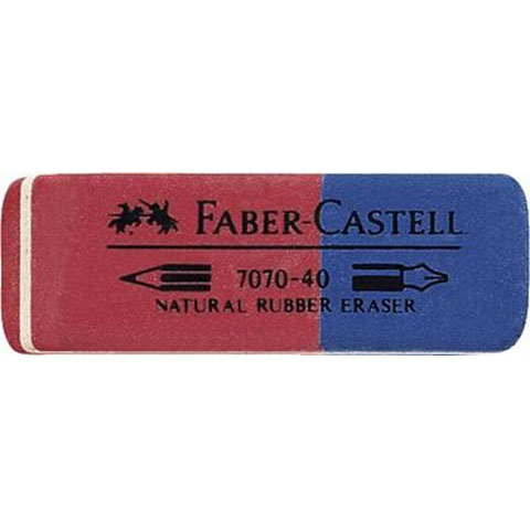 Faber-Castell: Kaucsuk radír kék/piros ceruzához és tollhoz kép 1
