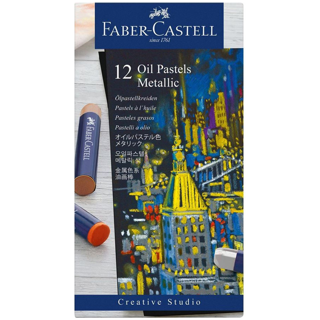 Faber-Castell: Olajpasztell kréta metál színek 12db-os szett kép 1