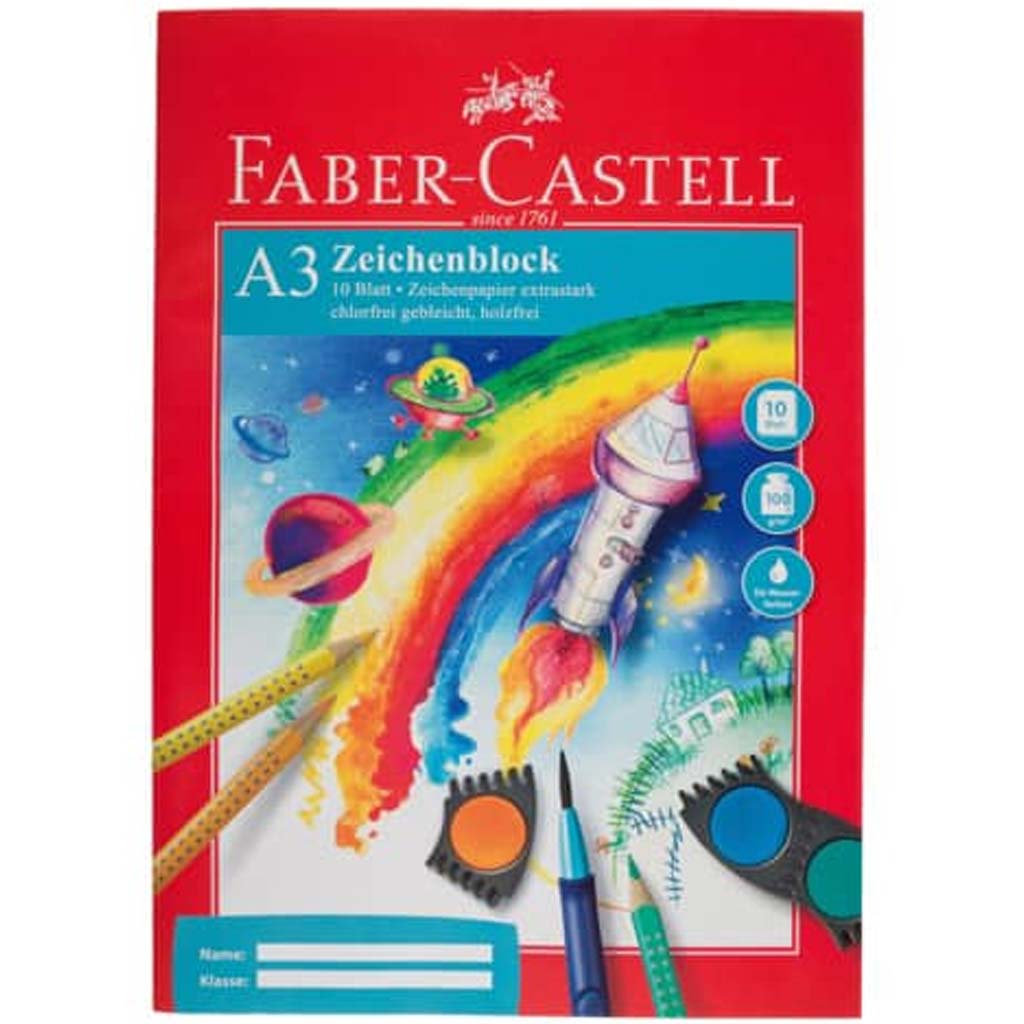 Faber-Castell: A3 rajzfüzet – 10 ív, 100 g-os papír kép 1
