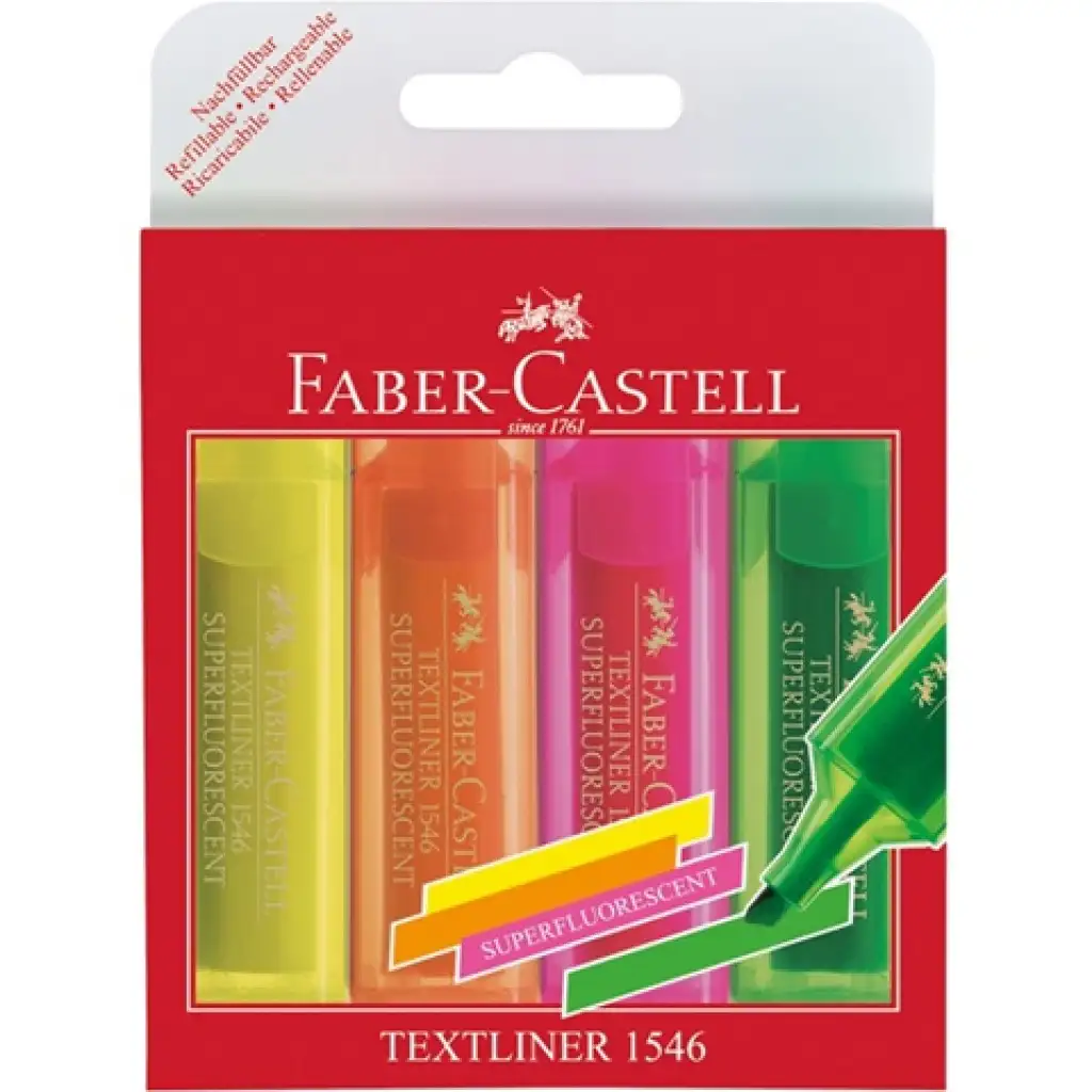 Faber-Castell: Superfluorescent szövegkiemelő szett 4db-os kép 1