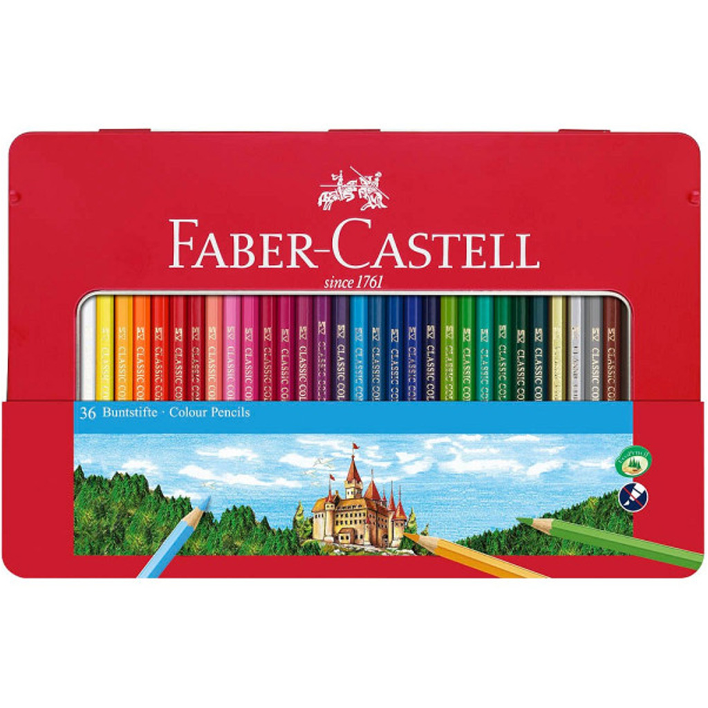 Faber-Castell: Színes ceruza szett fém dobozban 36db-os kép 1