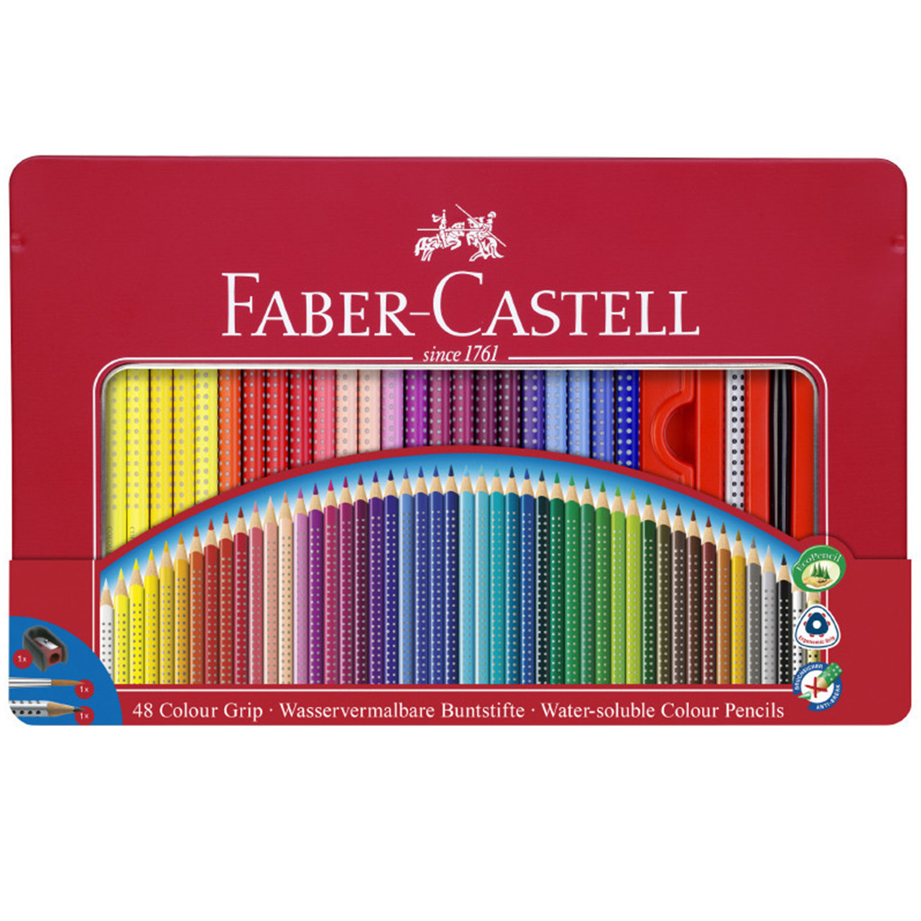 Faber-Castell: Grip színes ceruza fémdobozban 48db-os szett kép 1