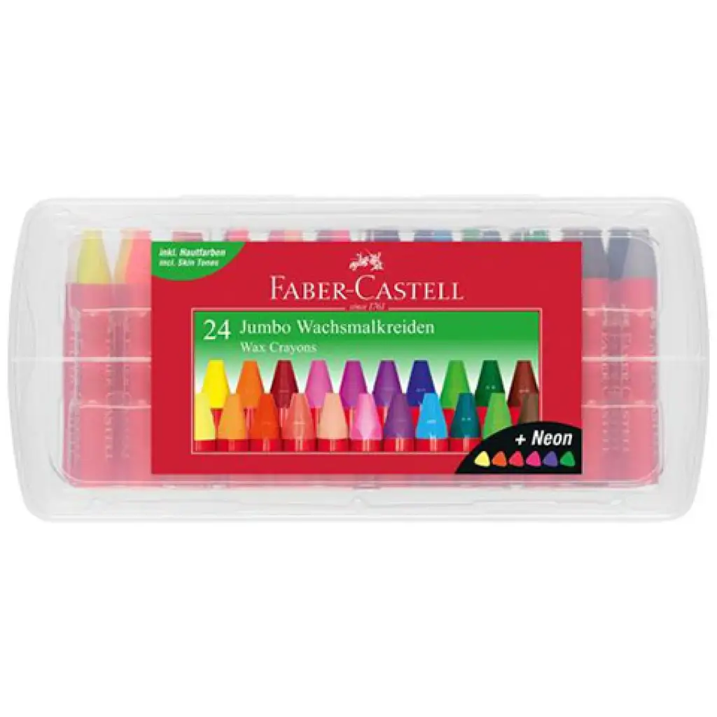 Faber-Castell: Jumbo háromszögletű zsírkréta 24db-os szett kép 1