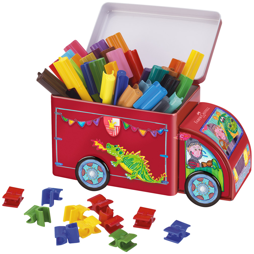 Faber-Castell: Filctoll készlet fém teherautóban 33db-os kép 2