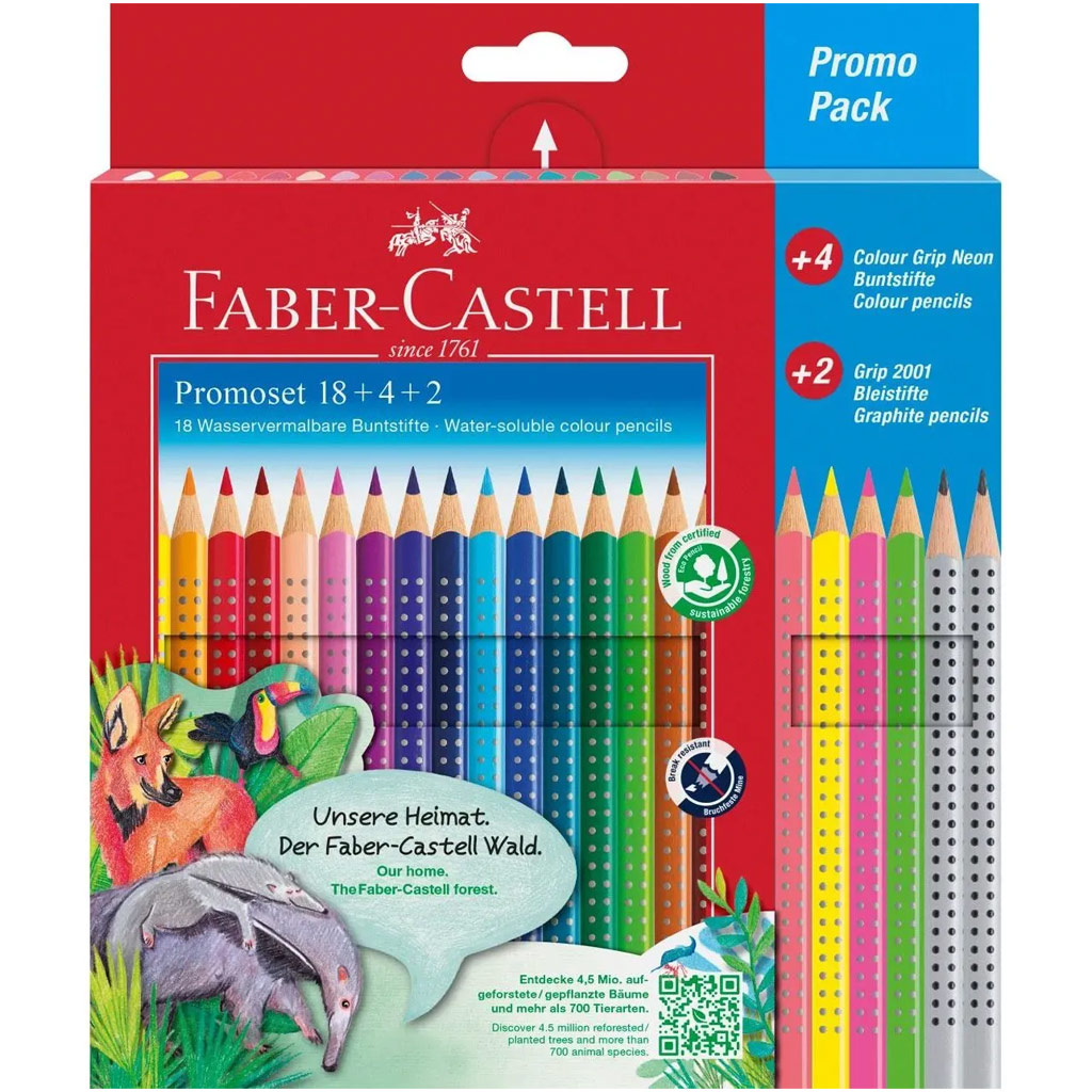 Faber-Castell: Grip színesceruza készlet 18+6db-os csomag kép 1